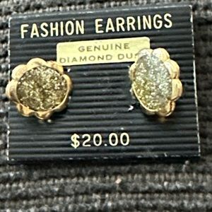 Gold Tone Stud Earrings